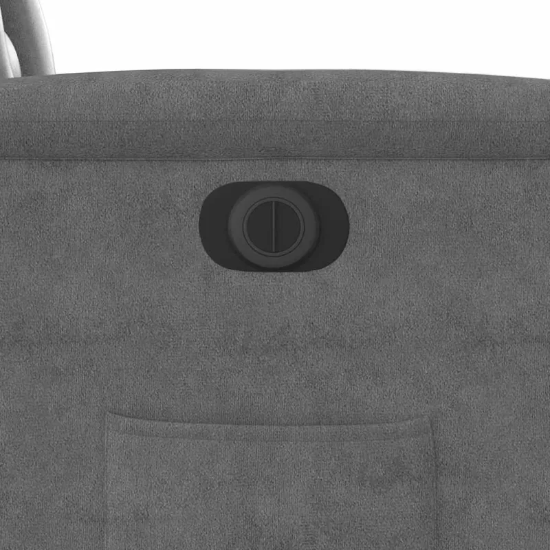 Atlošiamas elektrinis krėslas, pilkas, mikropluošto audinys