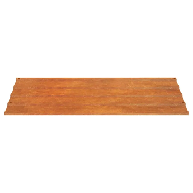 Stogo plokštės, 36vnt., rūdžių spalvos, 60x44cm, Corten plienas