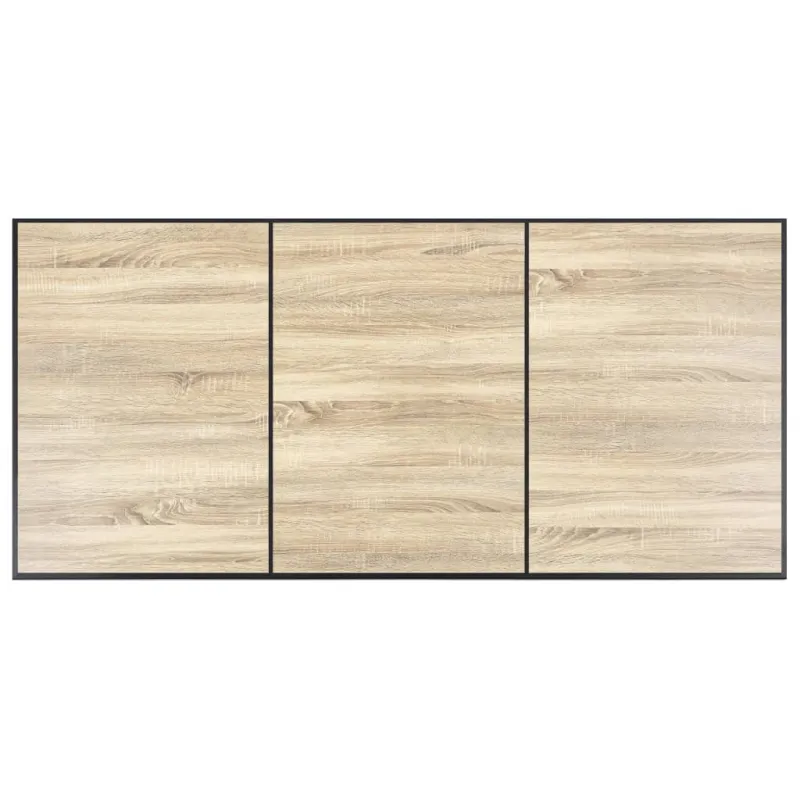 Valgomojo stalas, ąžuolo spalvos, 200x100x75cm, MDF
