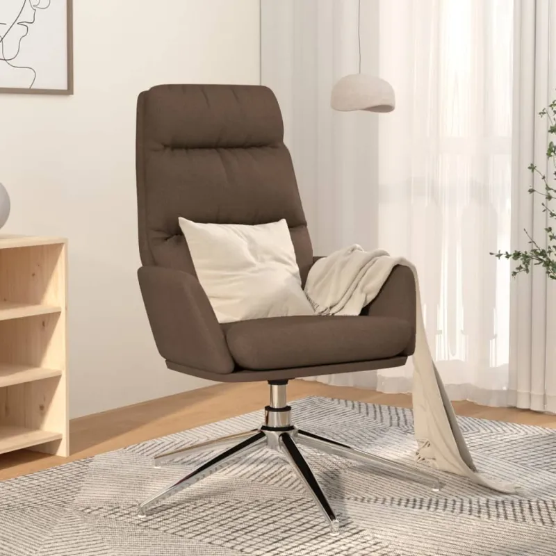 Poilsio kėdė, taupe spalvos, audinys