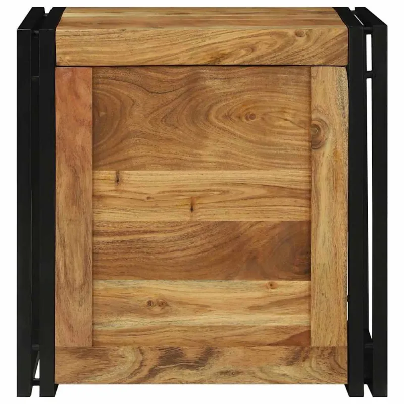Saugojimo dėžė Ruda ir juoda 50 x 50 x 50 cm