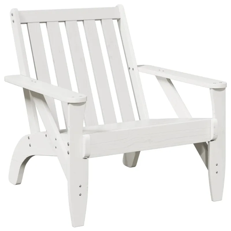Garden Adirondack kėdės 2 vnt Baltos medžio masyvo pušies