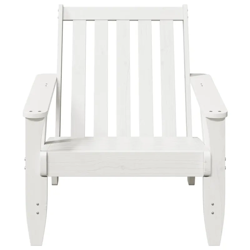 Garden Adirondack kėdės 2 vnt Baltos medžio masyvo pušies