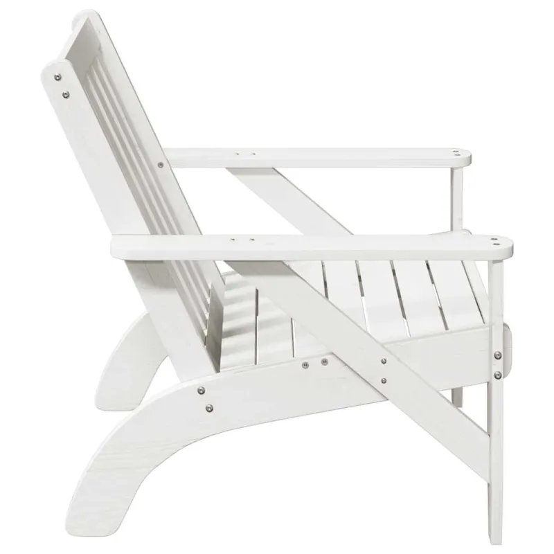 Garden Adirondack kėdės 2 vnt Baltos medžio masyvo pušies