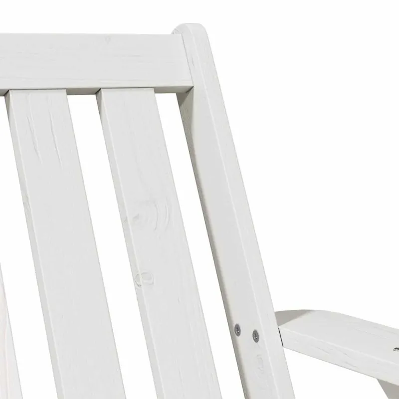 Garden Adirondack kėdės 2 vnt Baltos medžio masyvo pušies