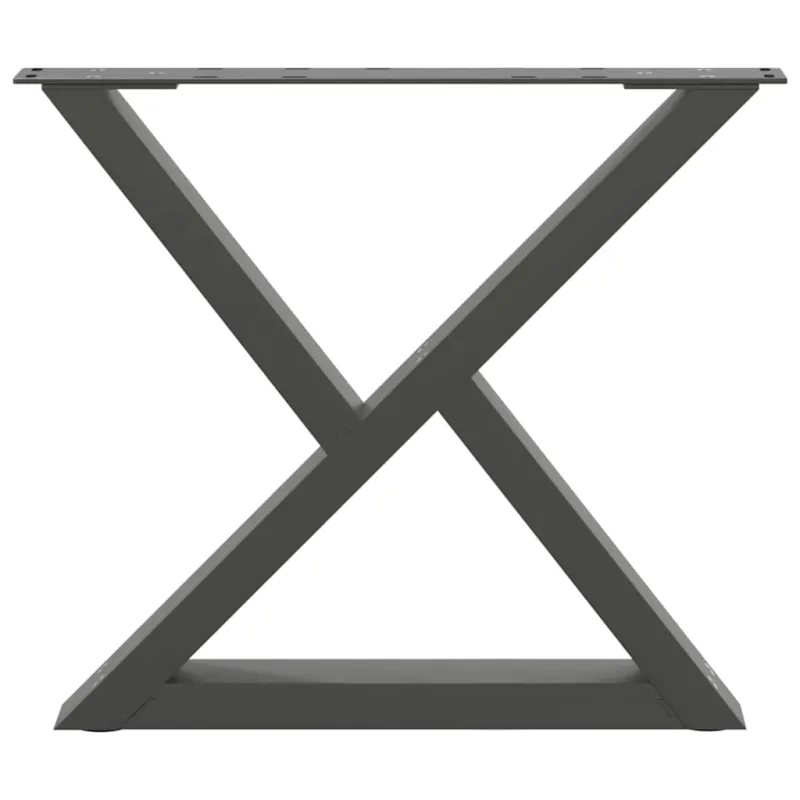 Kavos staliuko kojos, 2 vnt., antracito spalvos, 50x(42-43,3) cm, plienas