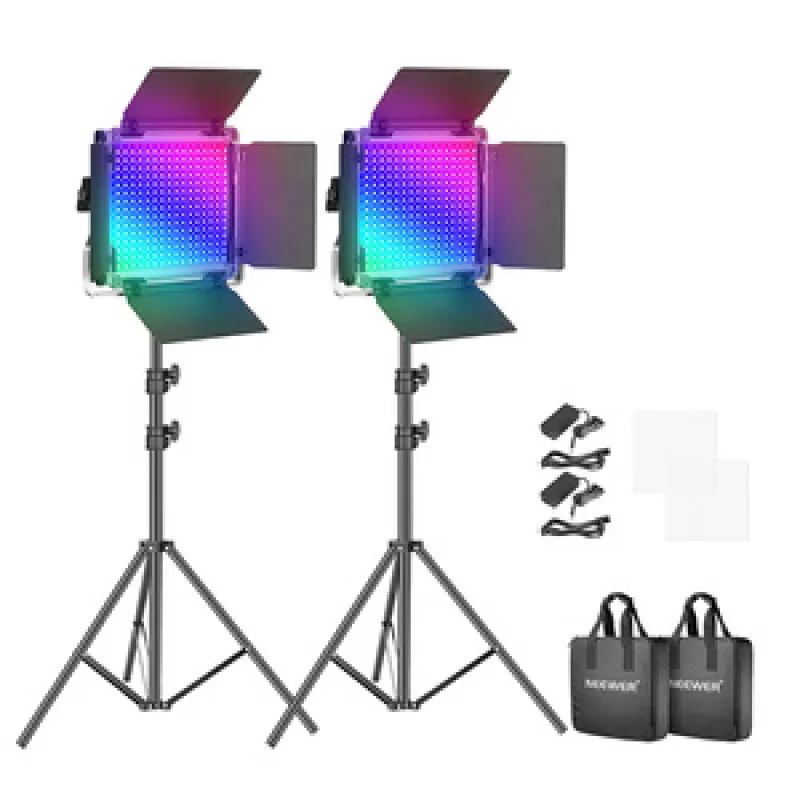 660 PRO RGB LED VIDEO LIGHT WITH BARNDOO universal