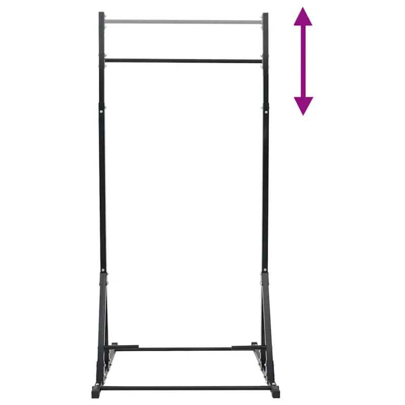 Traukimo juostos stotis Juoda 100,5 x 102 x 234,5 cm