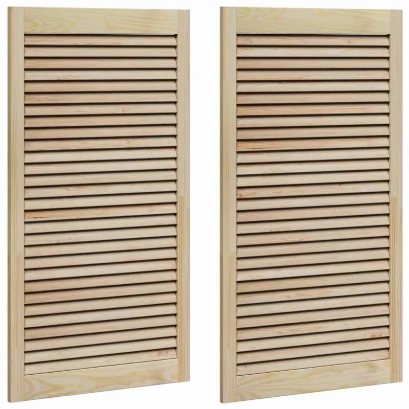 Spintelės durys su durimis 2 vnt. Natūrali 110 x 2,1 x 59,5 cm