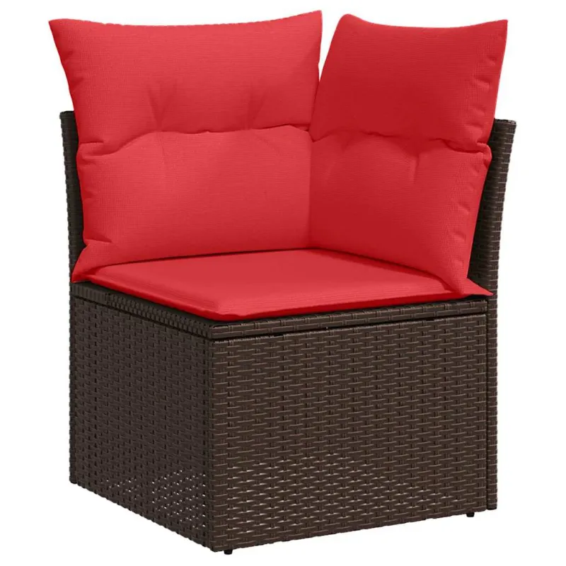 Sofos komplektas 10 vnt. Ruda poliratanas