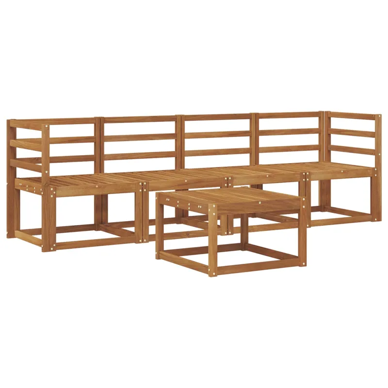 Lauko sofos komplektas 5 vnt. Natūrali