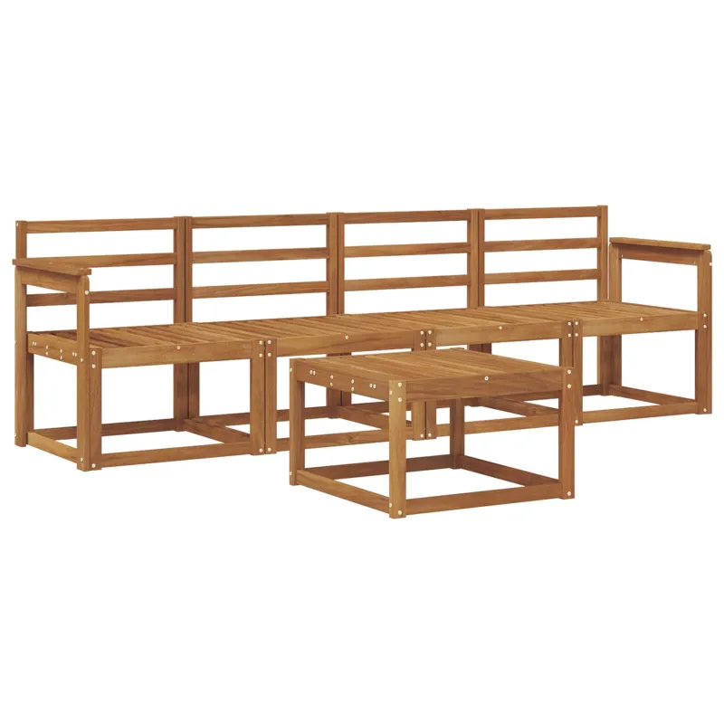 Lauko sofos komplektas 5 vnt. Natūrali