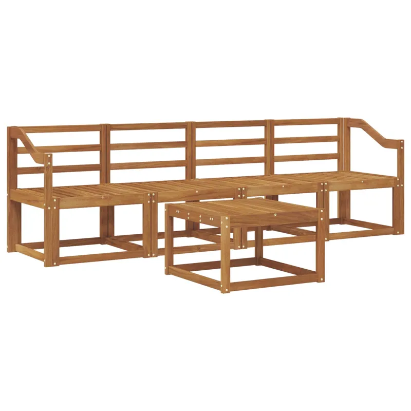 Lauko sofos komplektas 5 vnt. Natūrali