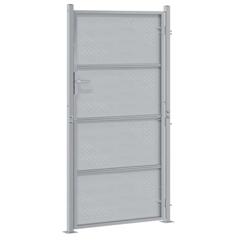 Sodo vartai su užraktu Sidabro 96 x 200 cm Nerūdijantis Plienas