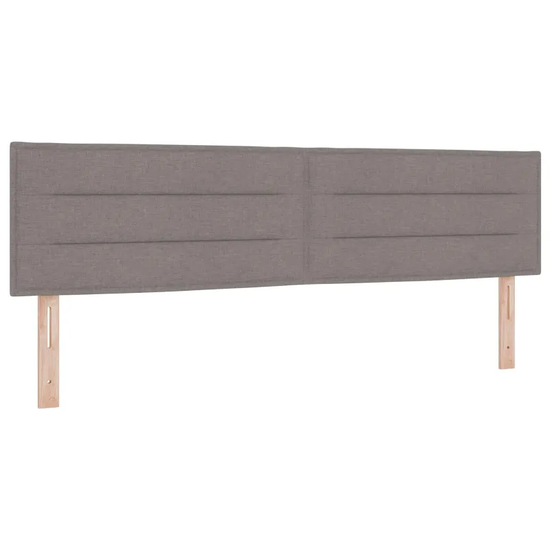 LED saugojimo lova su čiužiniu Taupe 180 x 200 cm Audinys