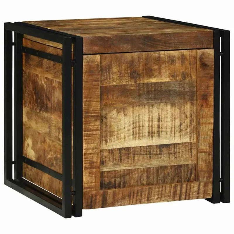 Saugojimo dėžė Ruda ir juoda 50 x 50 x 50 cm
