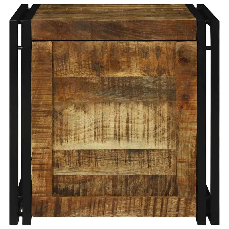 Saugojimo dėžė Ruda ir juoda 50 x 50 x 50 cm