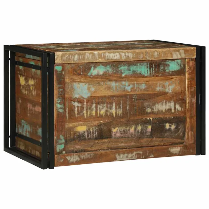 Saugojimo dėžė Ruda ir juoda 80 x 50 x 50 cm apdirbta mediena