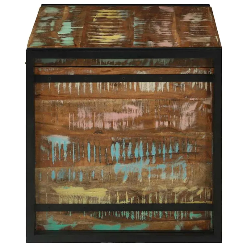 Saugojimo dėžė Ruda ir juoda 80 x 50 x 50 cm apdirbta mediena