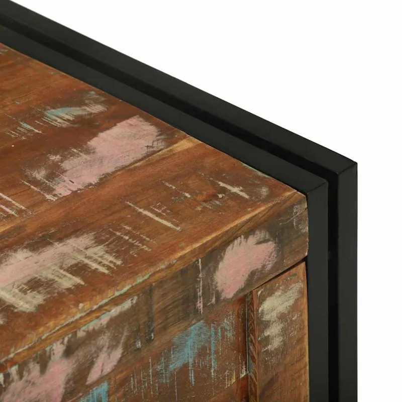 Saugojimo dėžė Ruda ir juoda 80 x 50 x 50 cm apdirbta mediena