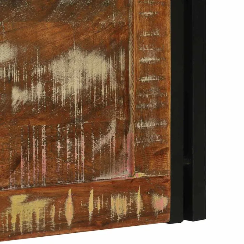 Saugojimo dėžė Ruda ir juoda 80 x 50 x 50 cm apdirbta mediena