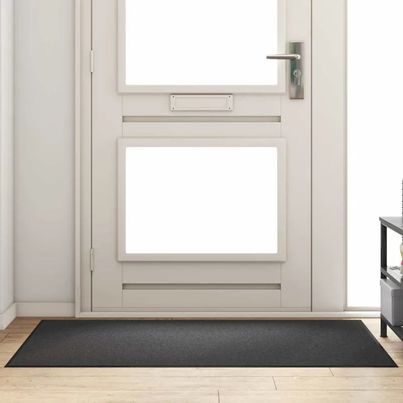 Durų kilimėlis Antracito ir juoda 90 x 150 cm 100% poliamidas