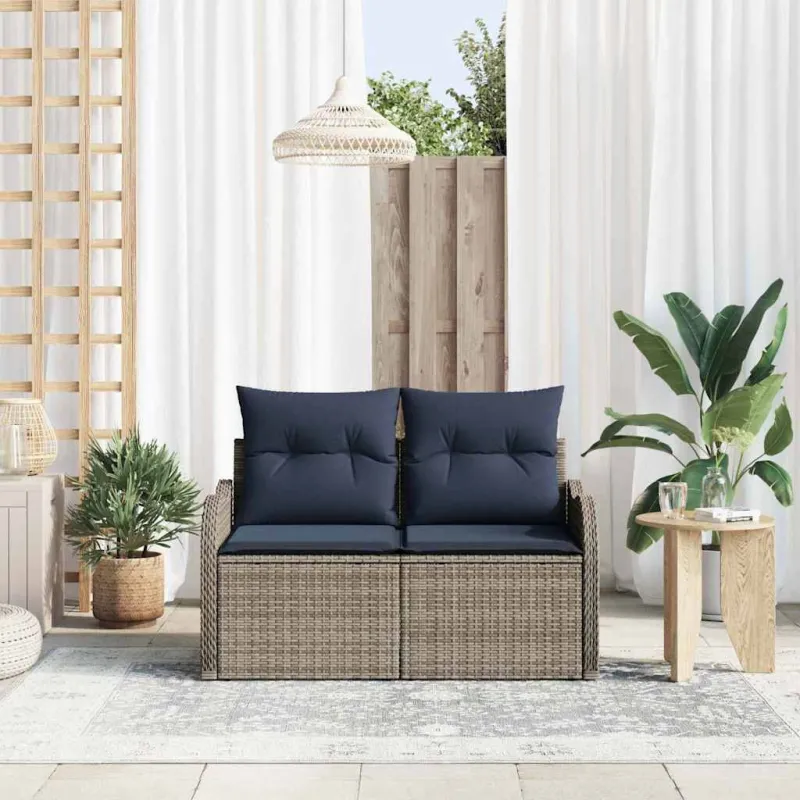 Sodo sofa su pagalve 121 x 62 x 69 cm poliratanas