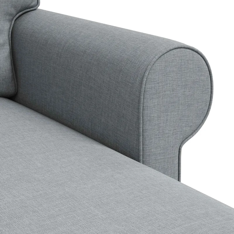 Sofa Šviesiai pilka 195 x 138 x 80 cm audinys