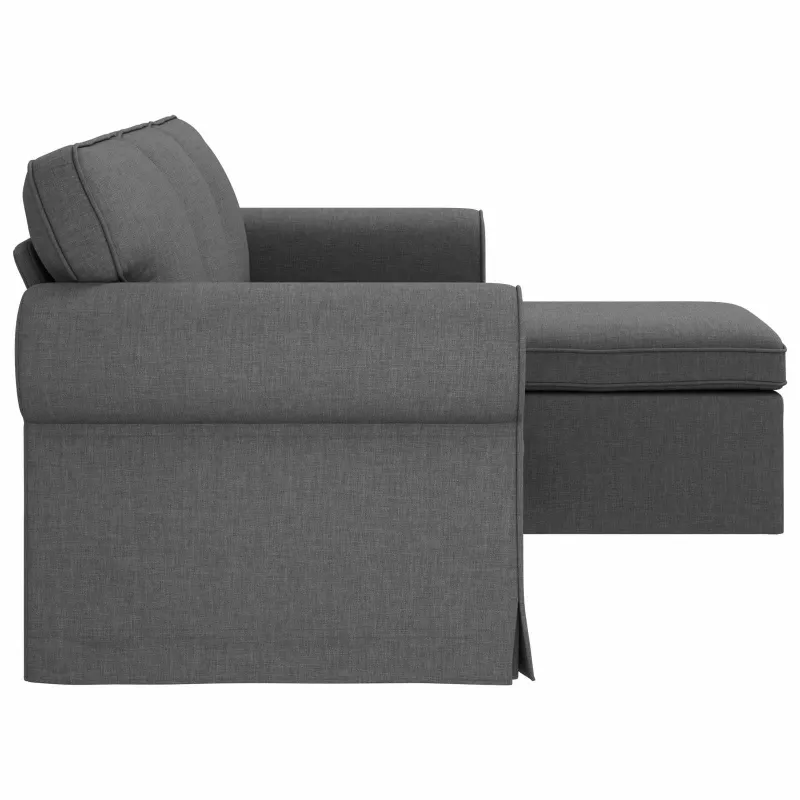 Sofa Tamsiai pilka 195 x 138 x 80 cm audinys