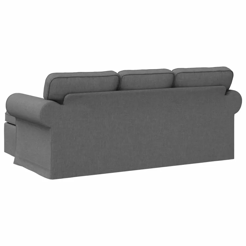Sofa Tamsiai pilka 195 x 138 x 80 cm audinys