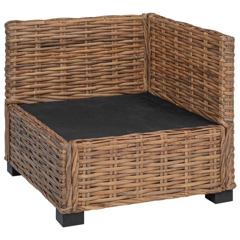 Kampinė Sofa su Pagalvėmis GENDT Natūralus pintas Natūrali