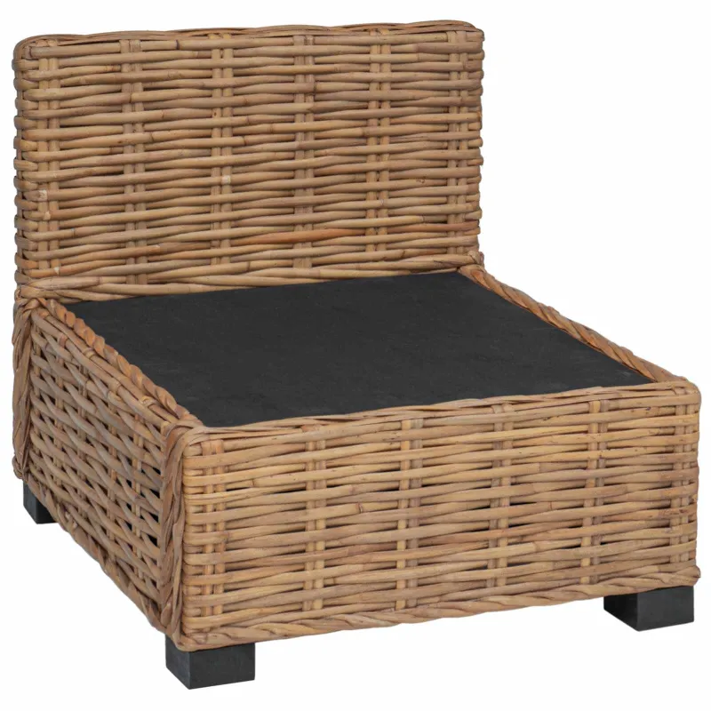 Vidurinė sofa su pagalvėlėmis GENDT Natūralus pintas Natūrali