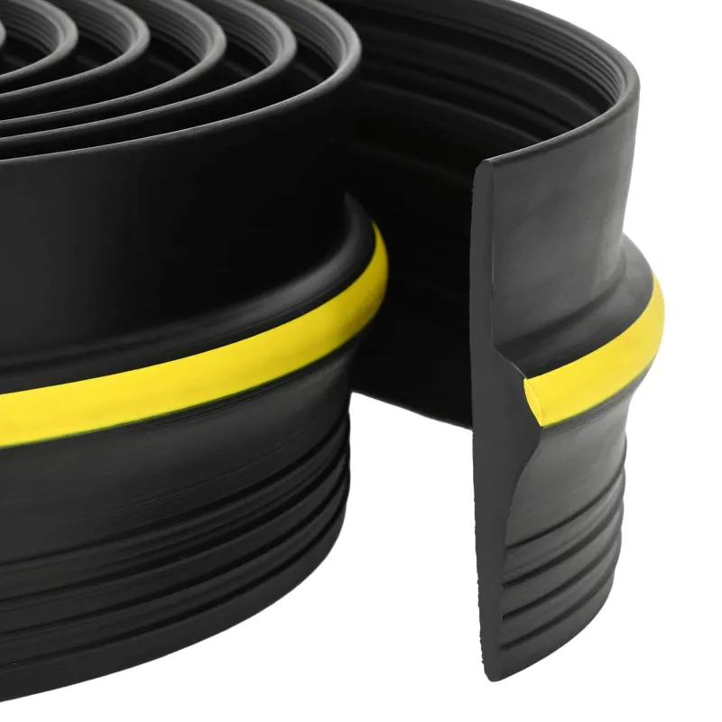 Garažo Grindų Sandariklis Juoda ir geltona 12 x 90 mm 5,5 m PVC