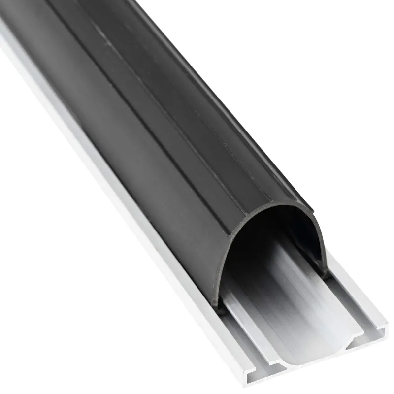 Garažo durų sandarinimas Juoda 70 x 6 mm 4,5 m PVC