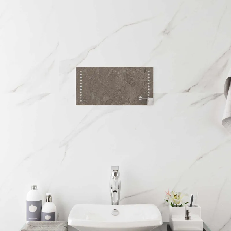 LED vonios veidrodis Skaidrus 40 x 20 cm grūdintas stiklas