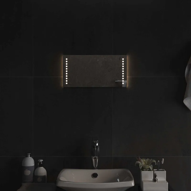 LED vonios veidrodis Skaidrus 40 x 20 cm grūdintas stiklas