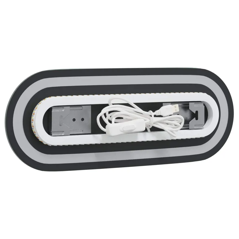 LED vonios veidrodis Skaidrus 40 x 15 cm grūdintas stiklas
