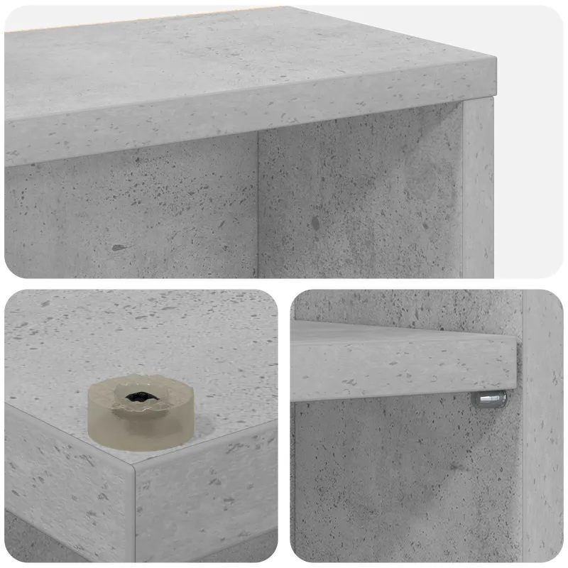 CD spinta 2 vnt. Betono pilka 65 x 23,5 x 97,5 cm