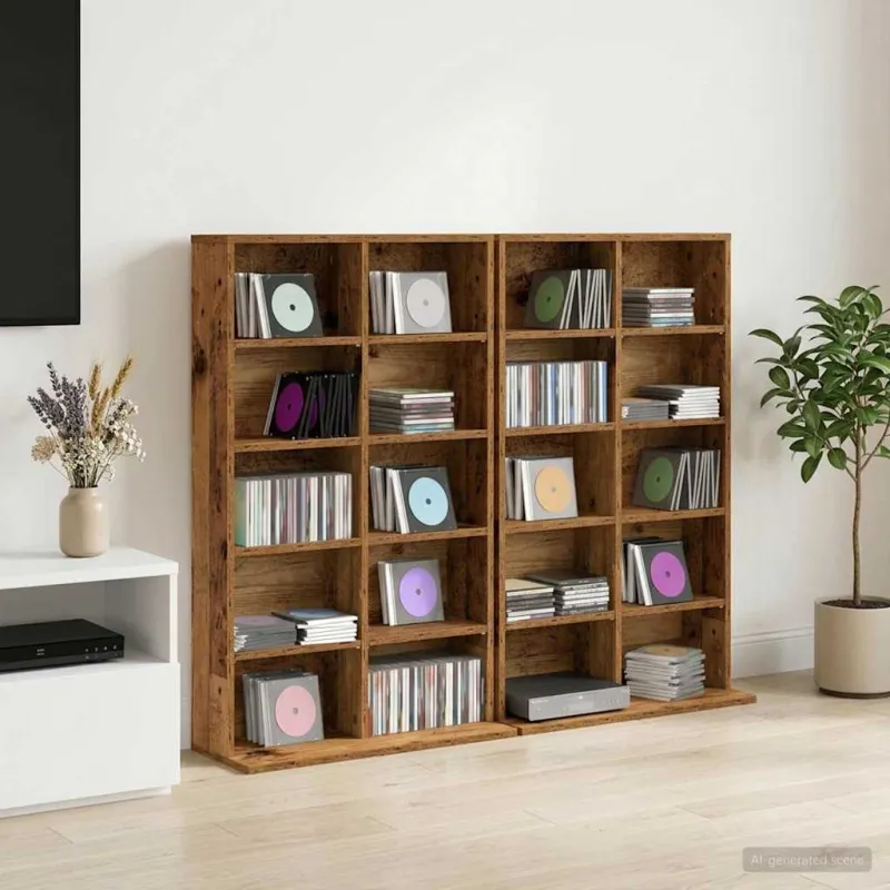 CD spinta 2 vnt. Sendintos medienos 65 x 23,5 x 97,5 cm