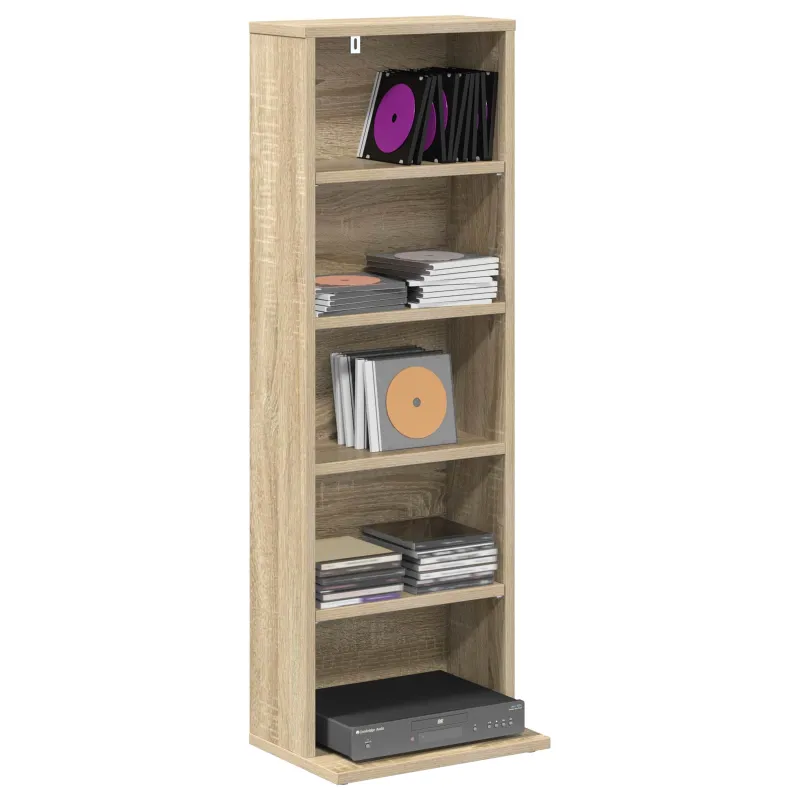 CD spinta Sonoma ąžuolas 33 x 23,5 x 97,5 cm Apdirbta mediena