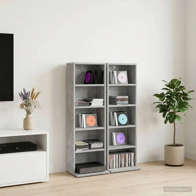 CD spinta 2 vnt. Betono pilka 33 x 23,5 x 97,5 cm
