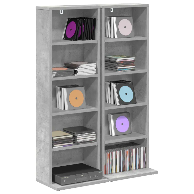 CD spinta 2 vnt. Betono pilka 33 x 23,5 x 97,5 cm