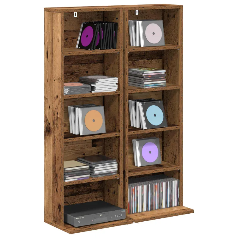 CD spinta 2 vnt. Sendintos medienos 33 x 23,5 x 97,5 cm