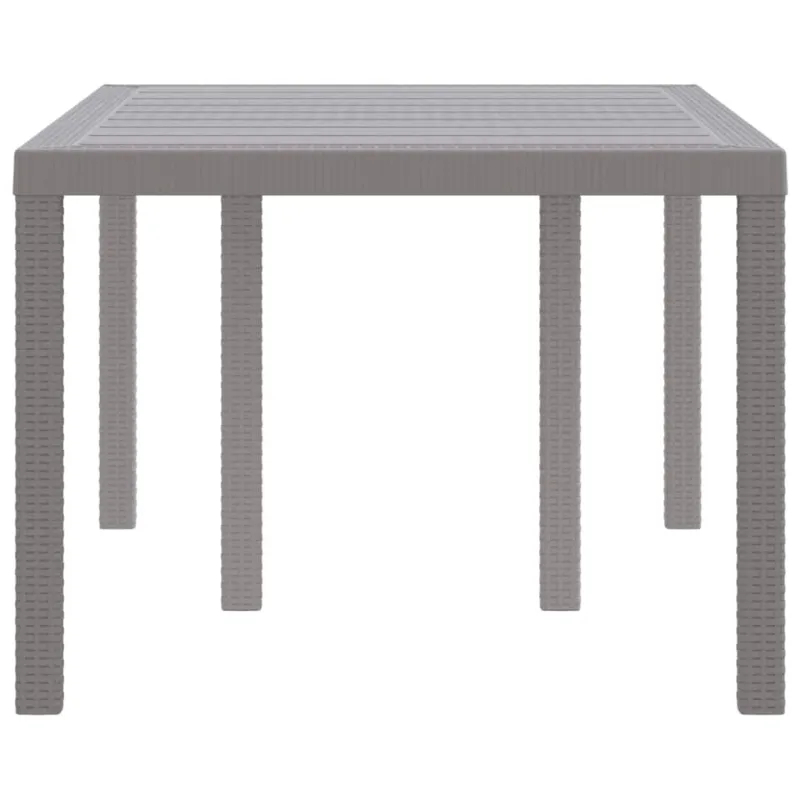 Sodo stalas Šviesiai pilka 150 x 100 x 73 cm poliratanas