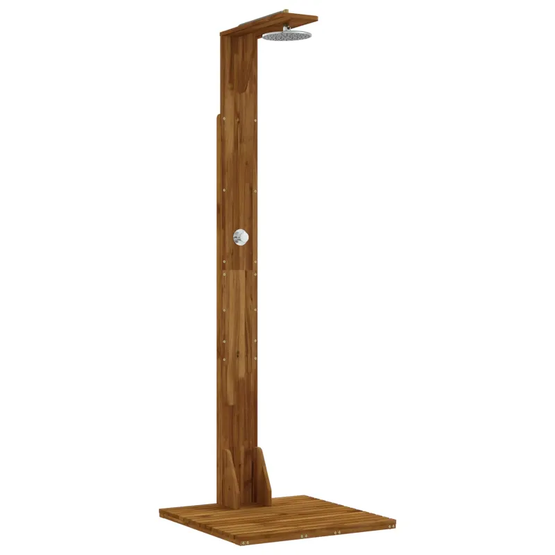 Lauko dušas 219 cm Kietas akacijos medis ir nerūdijančio plieno