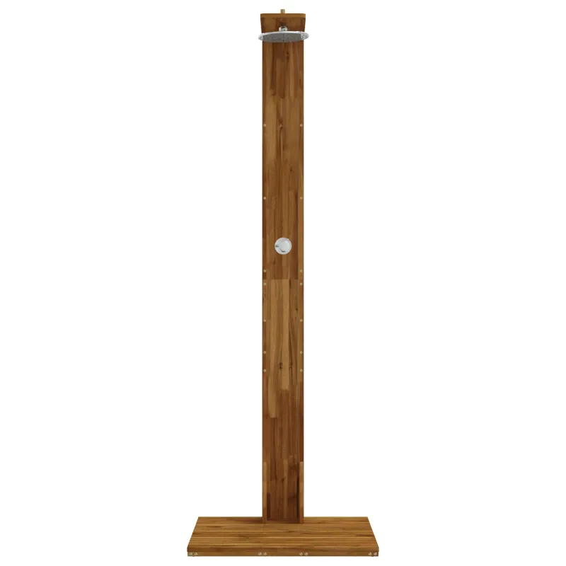 Lauko dušas 219 cm Kietas akacijos medis ir nerūdijančio plieno