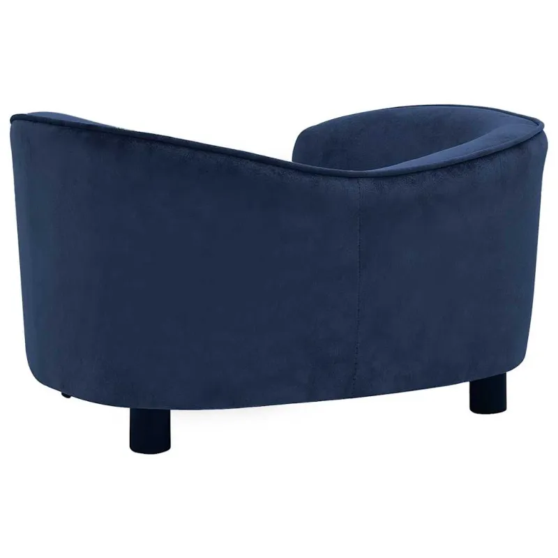 Lova šunims, mėlynos spalvos, 69x49x40cm, pliušas