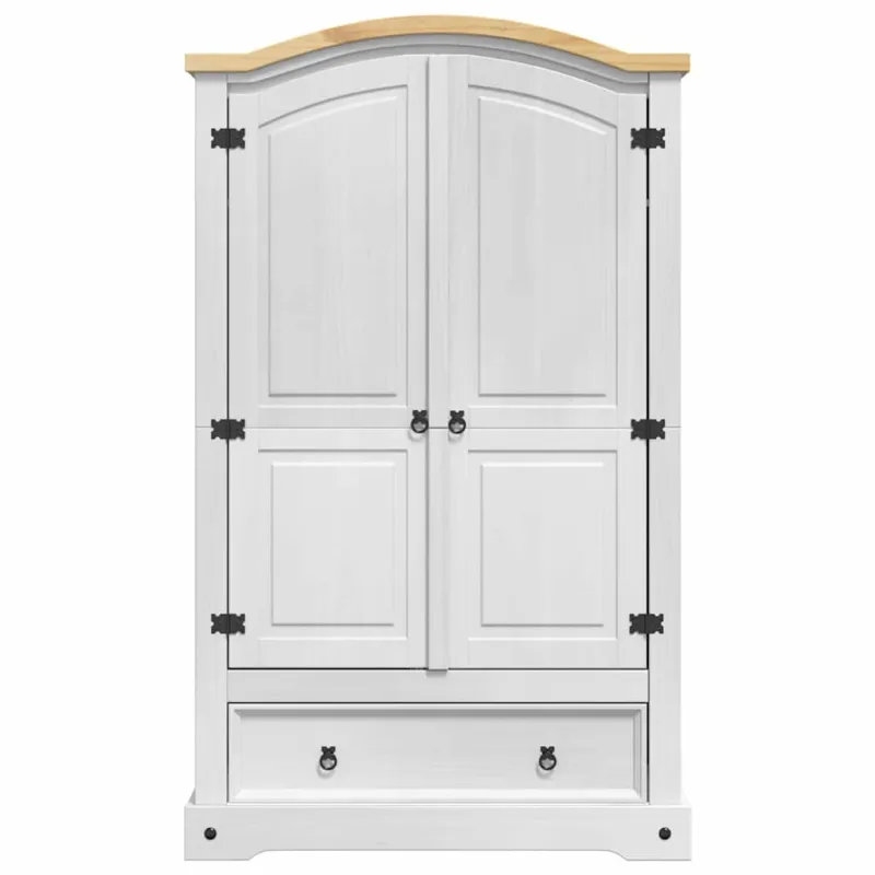 Spinta Corona Balta 101 x 52 x 170 cm Kietos pušies mediena