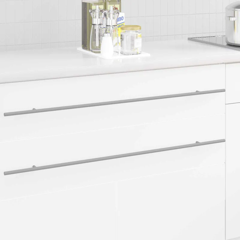 Spintelės rankena 2 pcs Sidabro 900 mm Nerūdijantis Plienas