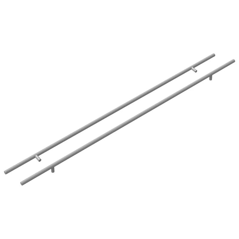 Spintelės rankena 2 pcs Sidabro 900 mm Nerūdijantis Plienas
